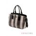 Купить женскую сумку серую замшевую с черной отделкой - арт.33512_1